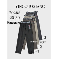 Yingguoxiang Мом брюки кашемір пояс резинка Mom fit 25-30 2026