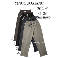 Yingguoxiang Мом брюки кашемір пояс резинка Mom fit 31-36 2029