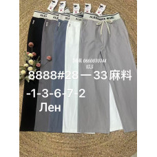 Yingguoxiang Wide leg брюки льон трикотаж в кольорах стрейч літо 28-33 8888