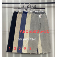 Wide leg брюки модель в кольорах пояс на резинці трикотаж котон літо