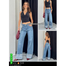 i8 denim  Wide leg джинси широкі блакитного кольор 25-30 026