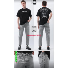 i8 denim  Boyfriend джинси сірого кольору бойфренд 29-36 80433