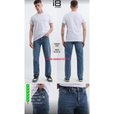 i8 denim  Straight джинси синього кольору рівні 30-38 80510