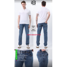 i8 denim  Regular джинси синього кольору штанка по нозі регуляр 30-40 80555
