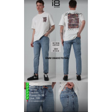 i8 denim  Мом джинси блакитного кольору Mom fit 29-36 80631