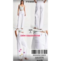 It’s basic  Straight джинси білого кольору 34-42 2478
