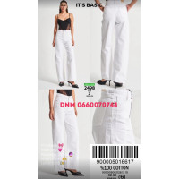 It’s basic  Wide leg джинси білого кольору 32-36 2498