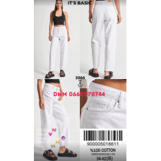 It’s basic  Straight джинси білого кольору 34-42 3066