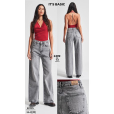 It’s basic  Wide leg джинси сірого кольору 34-42 2499