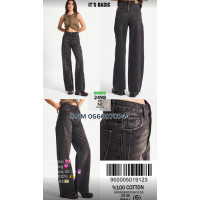 It’s basic  Wide leg джинси широкі сірого кольору 32-36 2498-62