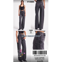 It’s basic  Wide leg джинси широкі сірого кольору 34-42 2499-14