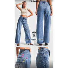 It’s basic  Wide leg джинси широкі блакитного кольору 34-42 2499-24