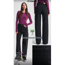 It’s basic  Wide leg джинси широкі чорного кольору 32-36 2505-1