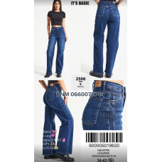 It’s basic  Wide leg джинси широкі синього кольору 34-42 2506-5