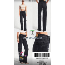 It’s basic  Straight джинси чорного кольору 32-36 4291-1