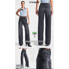 It’s basic  Wide leg джинси широкі сірого кольору 32-36 2498-1