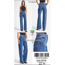 It’s basic  Wide leg джинси широкі синього кольору 32-36 2498-5