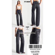 It’s basic  Wide leg джинси широкі сірого кольору 34-42 2499-1