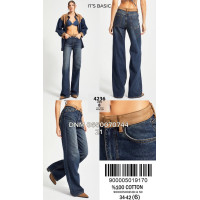 It’s basic  Wide leg джинси широкі синього кольору 34-42 4236-8