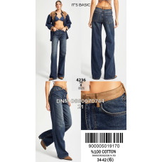 It’s basic  Wide leg джинси широкі синього кольору 34-42 4236-8