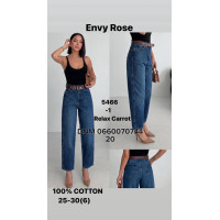 Envy Rose Relax carrot джинси синього кольору демісезон 25-30 5466-1