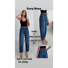 Envy Rose Relax carrot джинси синього кольору демісезон 25-30 5466-1