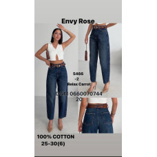 Envy Rose Relax carrot джинси синього кольору демісезон 25-30 5466-2