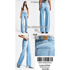 It’s basic  Straight джинси блакитного кольору 34-42 2478-3