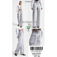 It’s basic  Wide leg джинси сірого кольору 32-36 2498-12