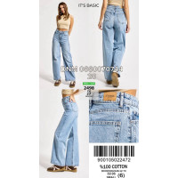 It’s basic  Wide leg джинси блакитного кольору 32-36 2498-27