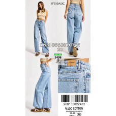 It’s basic  Wide leg джинси блакитного кольору 32-36 2498-27