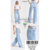 It’s basic  Wide leg джинси блакитного кольору 32-36 2498-3