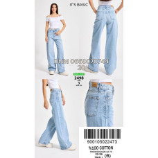 It’s basic  Wide leg джинси блакитного кольору 32-36 2498-3
