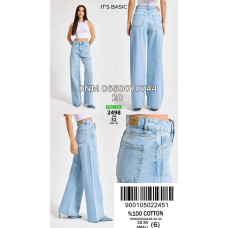 It’s basic  Wide leg джинси блакитного кольору 32-36 2498-32