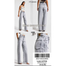 It’s basic  Wide leg джинси сірого кольору 34-42 2499-12