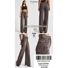 It’s basic  Wide leg джинси сірого кольору 34-42 2499-162