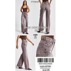 It’s basic  Wide leg джинси сірого кольору 34-42 2499-173