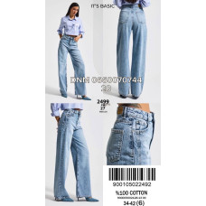 It’s basic  Wide leg джинси блакитного кольору 34-42 2499-27
