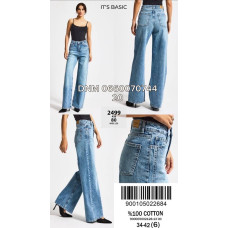 It’s basic  Wide leg джинси блакитного кольору 34-42 2499-80