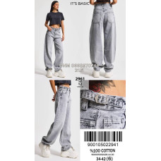 It’s basic  Wide leg джинси сірого кольору 34-42 2961-12