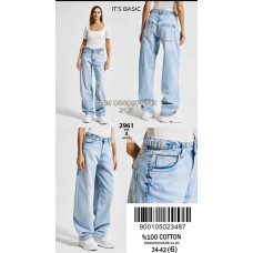It’s basic  Wide leg джинси блакитного кольору 34-42 2961-3
