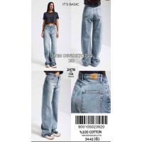 It’s basic  Рівні джинси блакитного кольору Straight 34-42 2478-159