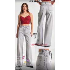 It’s basic  Wide leg джинси сірого кольору весна 34-42 2499