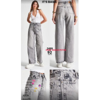 It’s basic  Wide leg джинси без стрейча сірого кольору весна широка штанка 34-42 2499-92