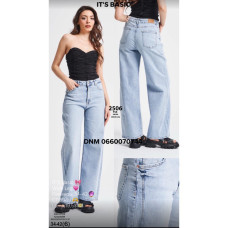 It’s basic  Wide leg джинси блакитного кольору весна 34-42 2506