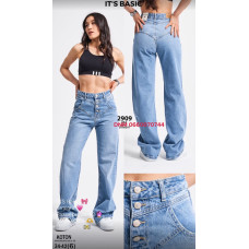 It’s basic  Straight джинси блакитного кольору без стрейча весна 34-42 2909