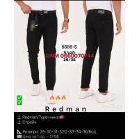 Redman Слім джинси чорного кольору Slim fit 29-36 6689