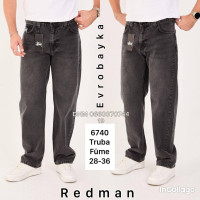 Redman Труби джинси широкі сірого кольору 28-36 6740