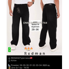 Redman Скейтер джинси чорного кольору 28-36 6691