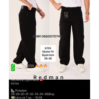 Redman Скейтер джинси чорного кольору Skater fit 28-36 6703